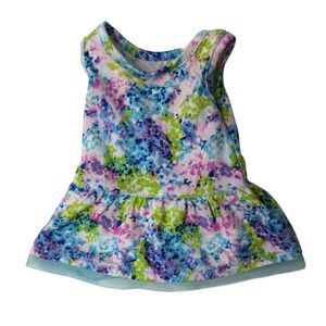 American Girl Truly Me Floral Meet Dress With Tulle Trim.